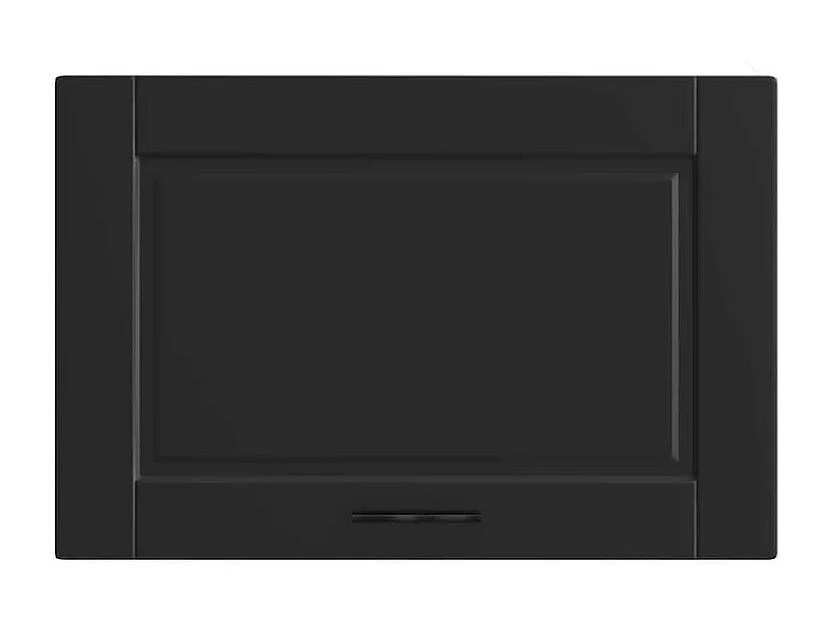 Armoire murale de cuisine Porto noir bois d'ingénierie