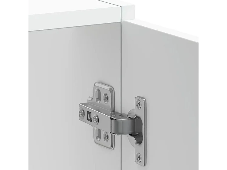 Meuble bas pour évier Kalmar blanc 60x46x81,5 bois ingénierie