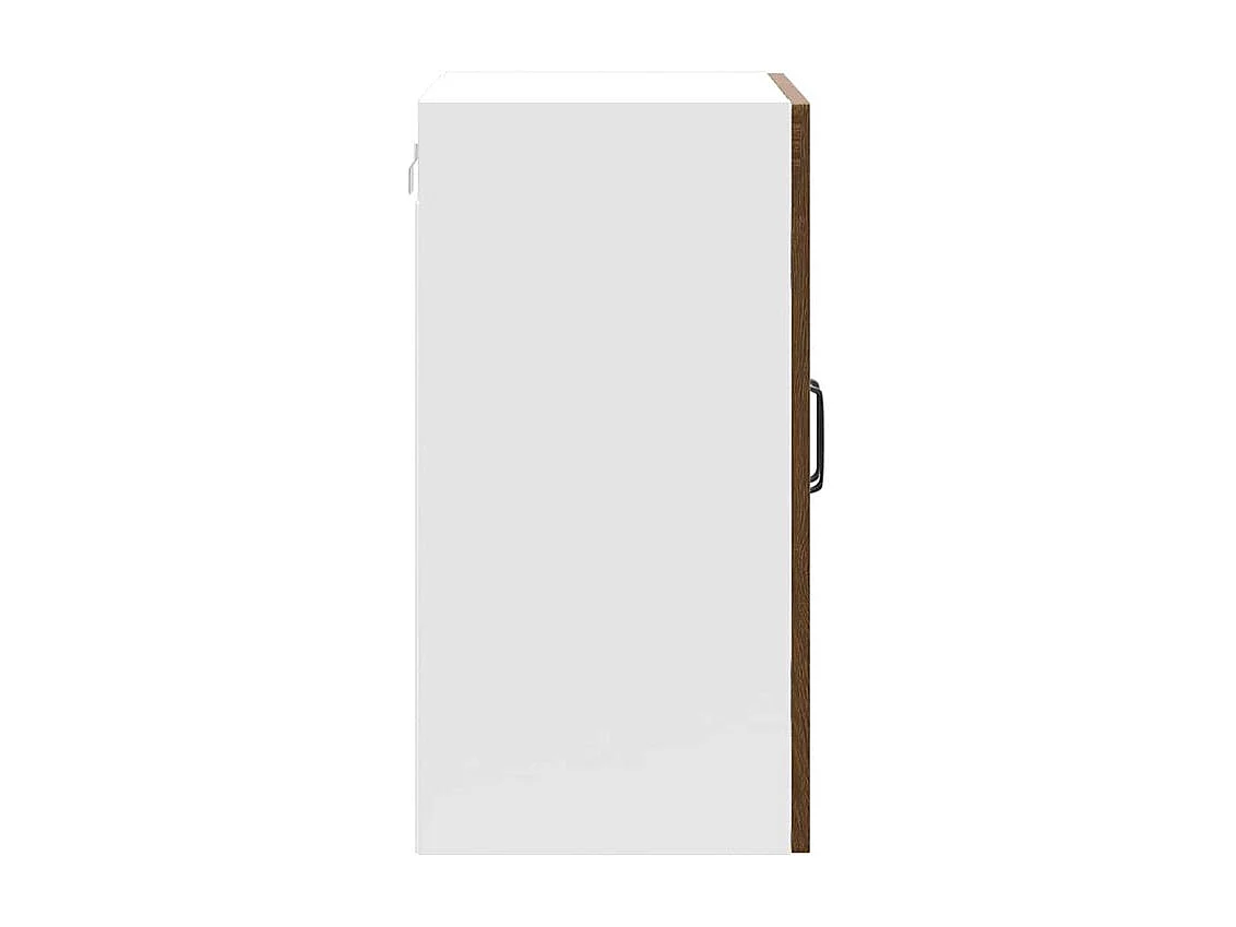 Armoire murale de cuisine et porte en verre Kalmar chêne marron