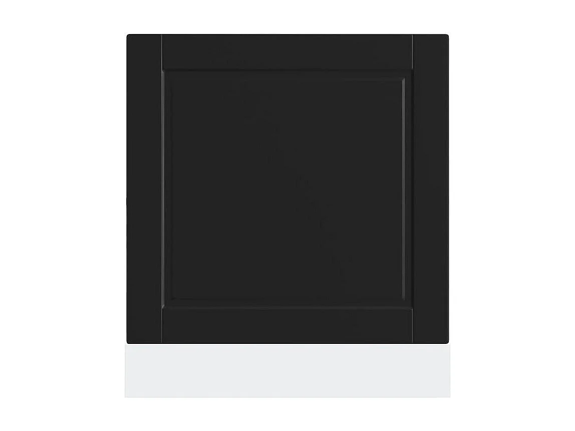 Panneau de lave-vaisselle Porto noir 60x1,5x67