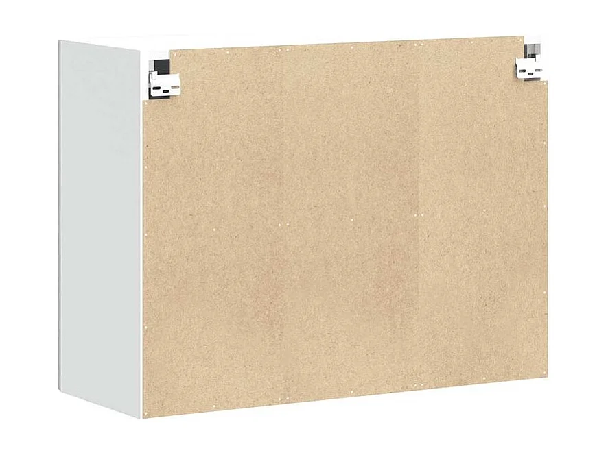 Armoire murale de cuisine Kalmar gris béton bois d'ingénierie
