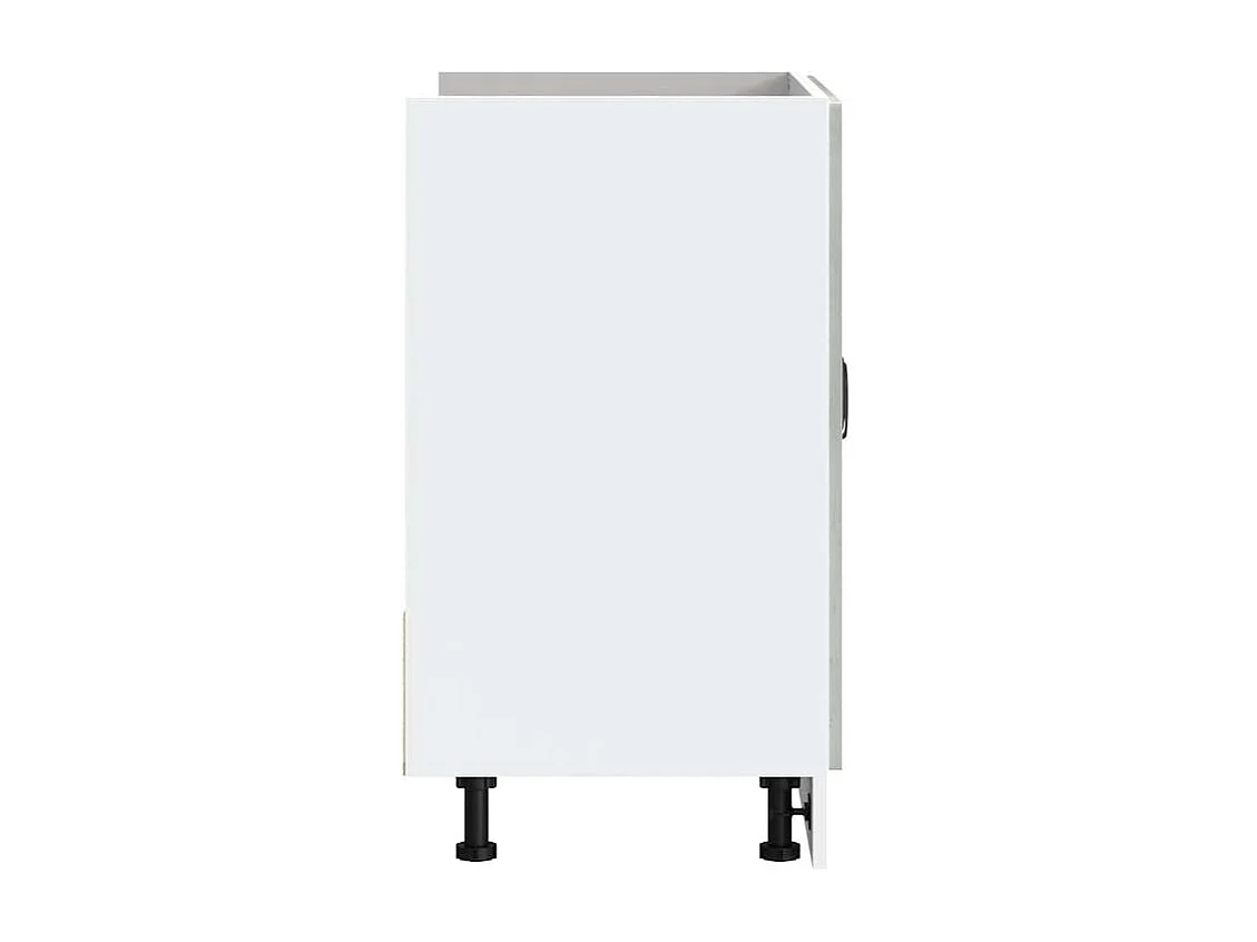 Meuble de base de lavabo Lucca gris béton bois ingénierie