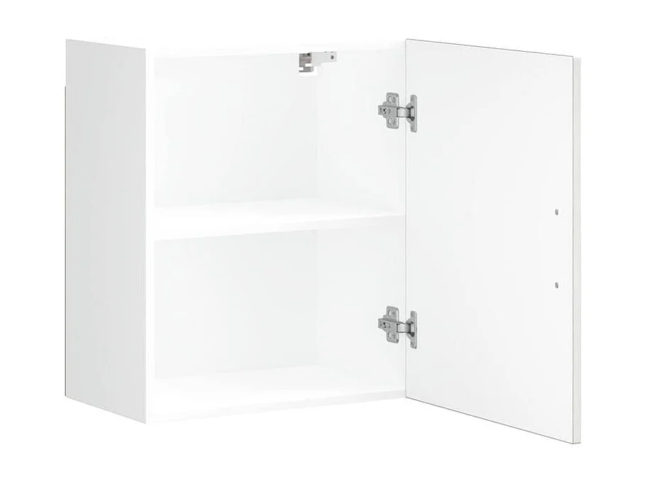 Armoire murale de cuisine Porto blanc brillant bois ingénierie