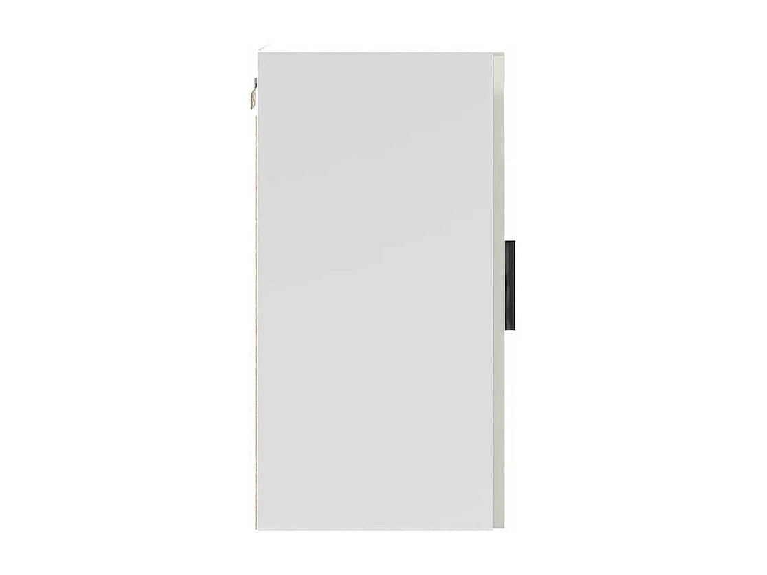 Armoire murale de cuisine Porto blanc brillant bois ingénierie