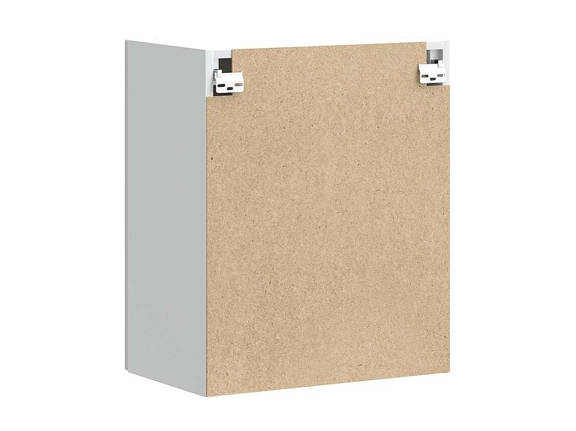 Armoire murale de cuisine Porto blanc brillant bois ingénierie