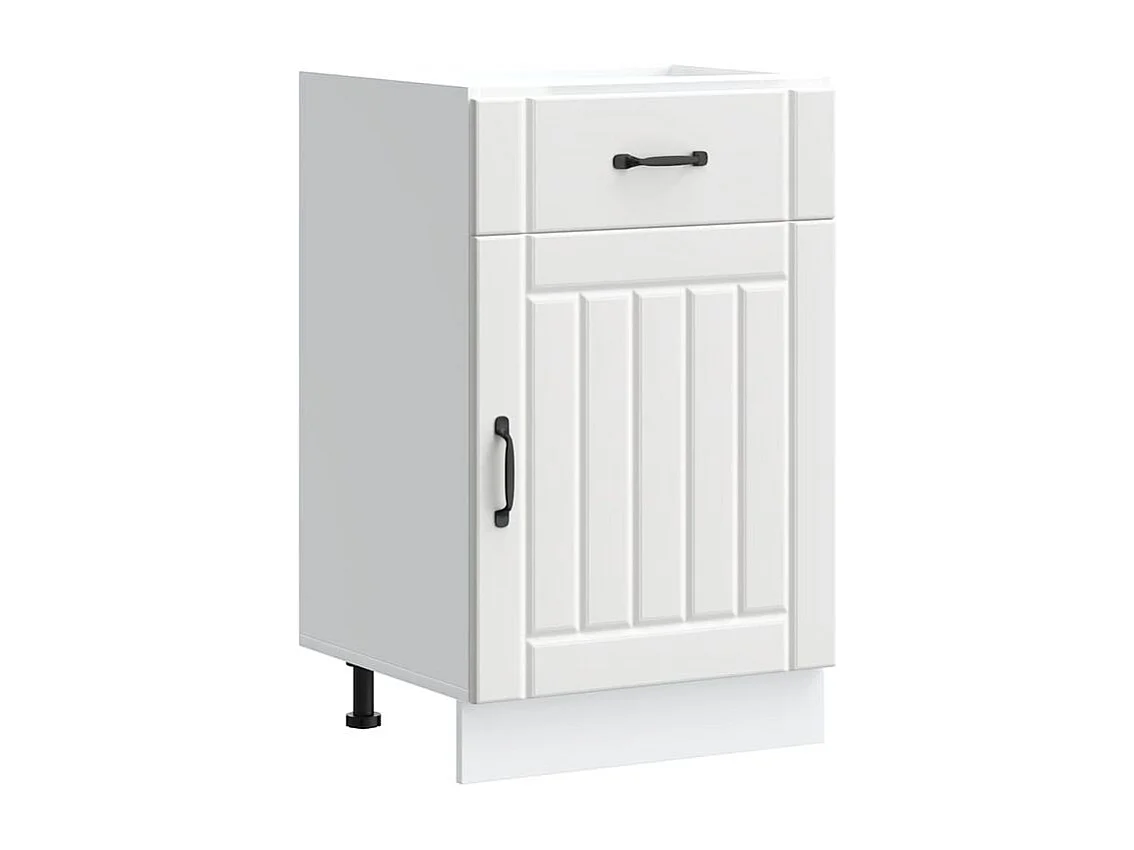 Armoire de cuisine Lucca blanc bois d'ingénierie