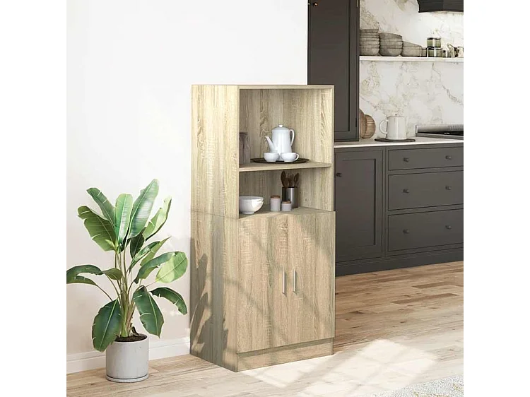 Armoire de cuisine chêne sonoma 57x41,5x131,5 bois ingénierie
