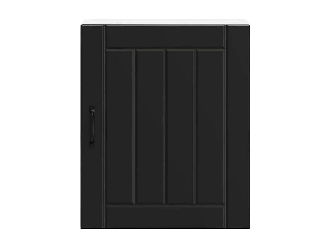 Armoire murale de cuisine Lucca noir bois d'ingénierie