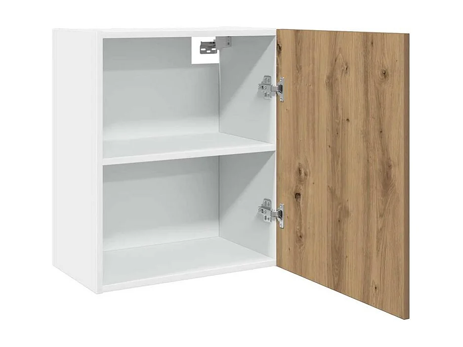 Armoire suspendue chêne artisanal 50x31x60 bois d'ingénierie