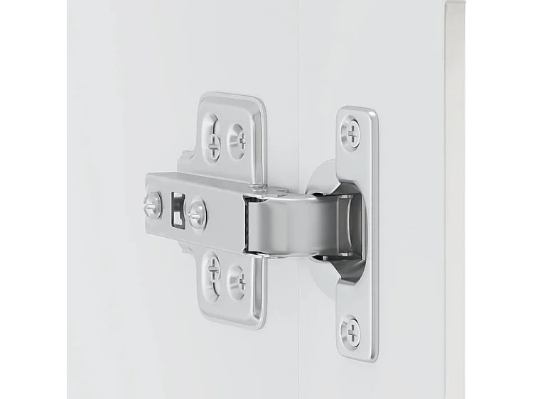 Armoire murale cuisine avec porte en verre Porto blanc brillant