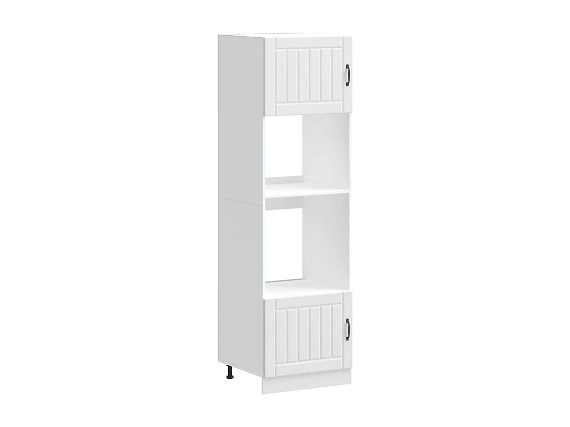 Armoire de four 2 pc Kalmar blanc bois d'ingénierie