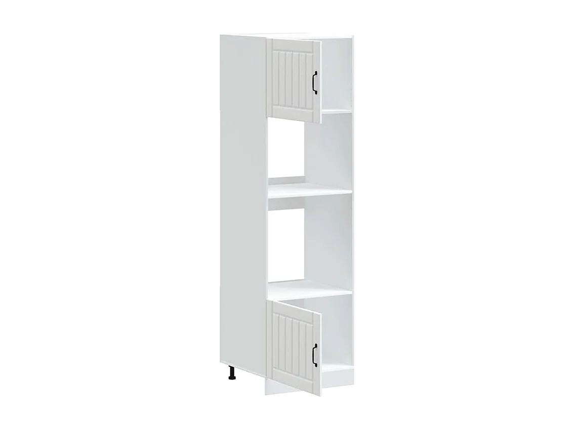 Armoire de four 2 pc Kalmar blanc bois d'ingénierie