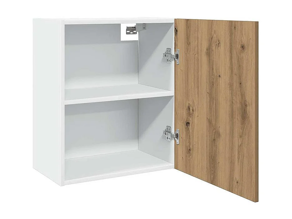 Armoire suspendue 2 pc chêne artisanal bois d'ingénierie