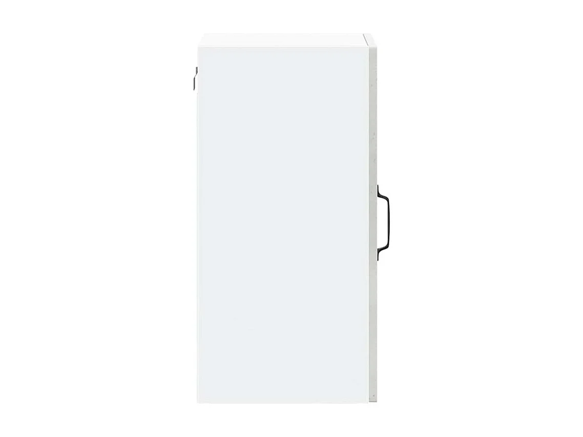 Armoire murale de cuisine avec porte en verre Kalmar gris béton