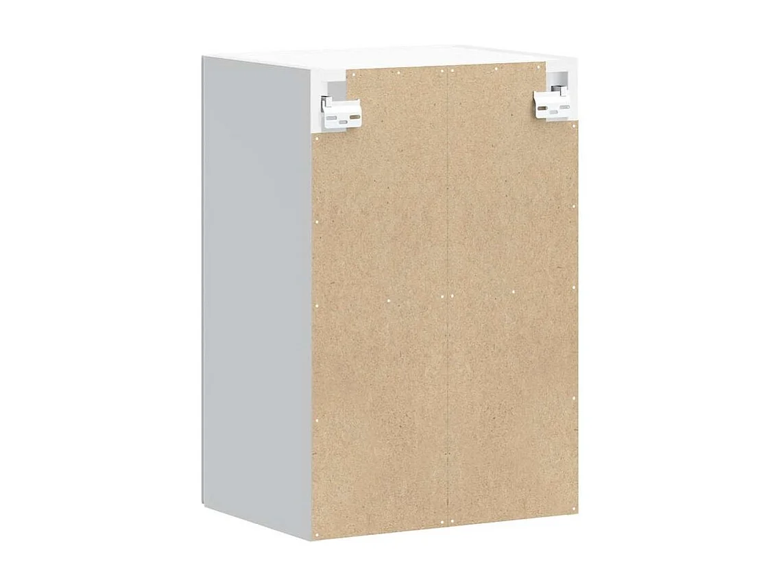 Armoire murale de cuisine avec porte en verre Kalmar gris béton