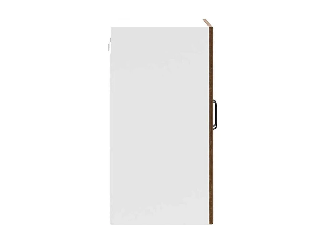 Armoire murale de cuisine et porte en verre Lucca chêne marron