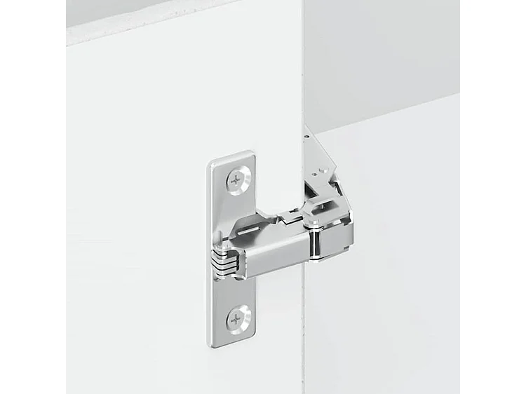 Armoire d'angle de cuisine Lucca gris béton bois d'ingénierie