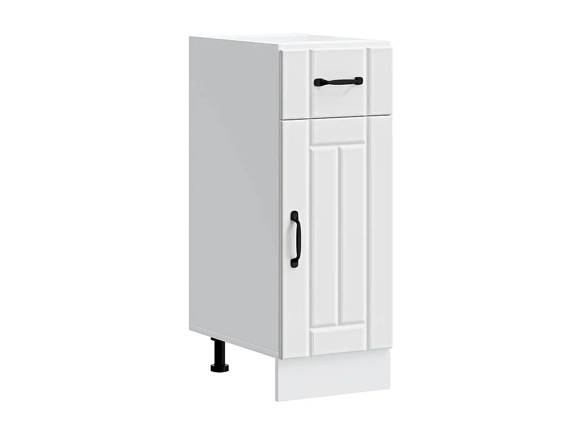 Armoire de cuisine Lucca blanc bois d'ingénierie