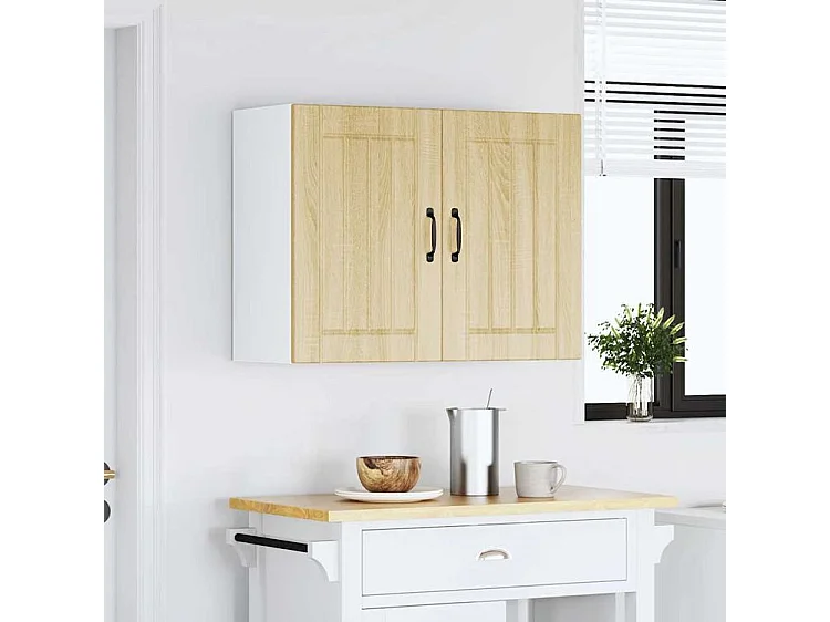 Armoire murale de cuisine Lucca chêne sonoma bois ingénierie