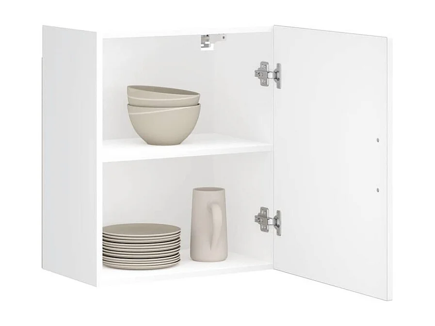 Armoire murale de cuisine Porto blanc bois d'ingénierie