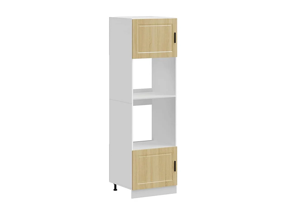 Armoire de four 2 pc Porto chêne sonoma bois d'ingénierie