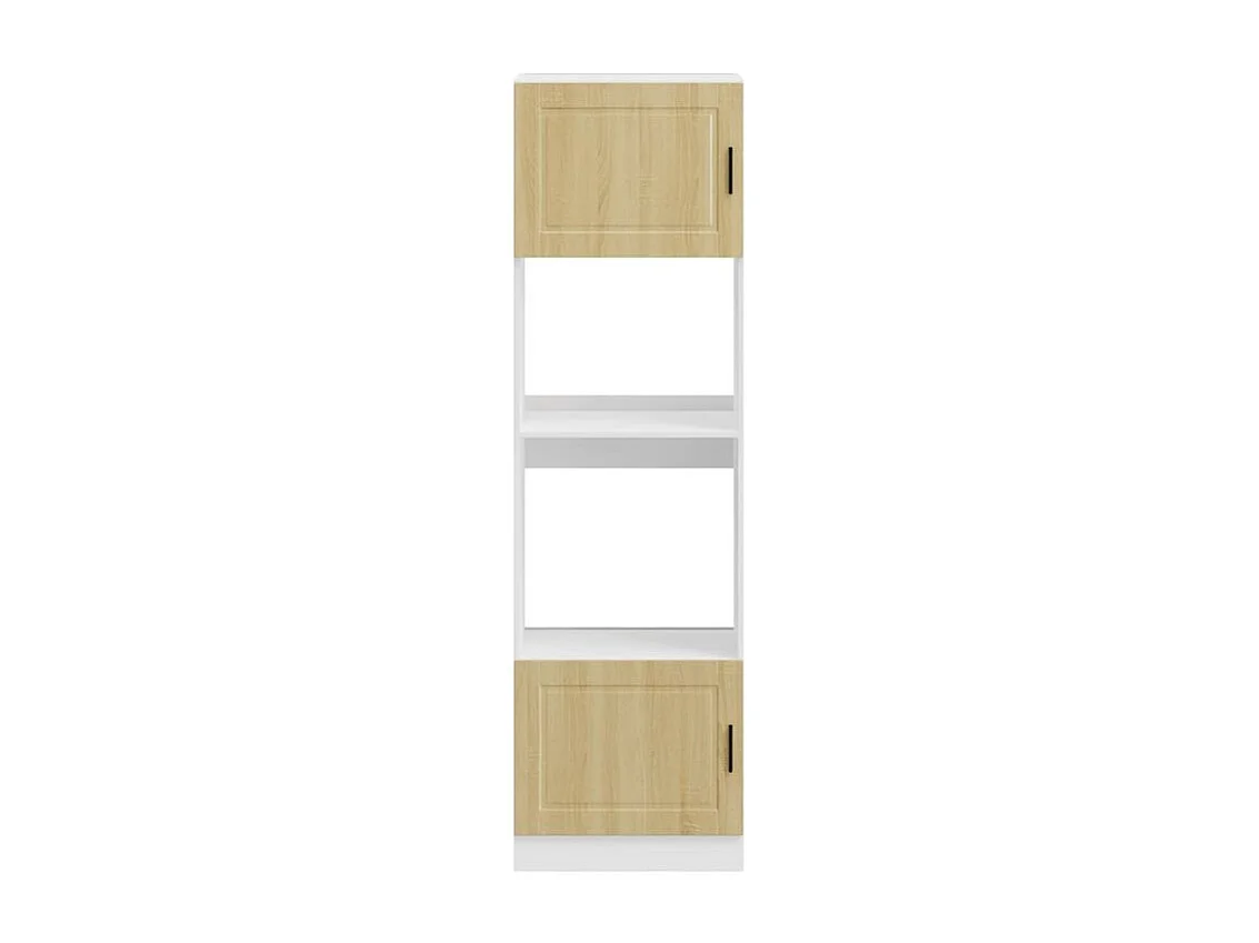 Armoire de four 2 pc Porto chêne sonoma bois d'ingénierie