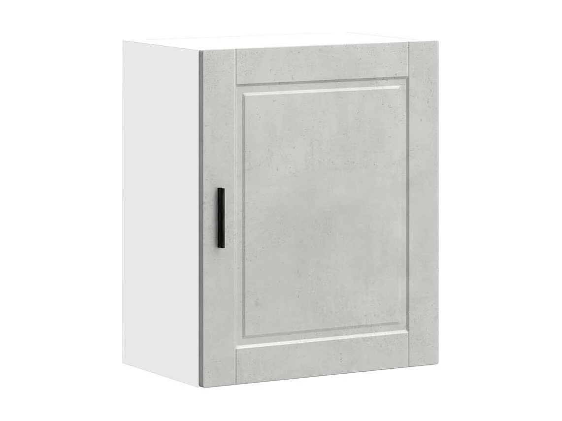 Armoire murale de cuisine Porto gris béton bois d'ingénierie