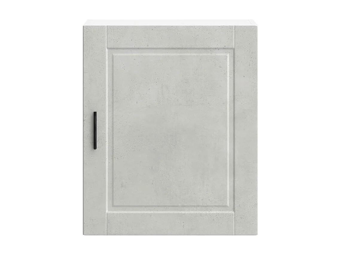 Armoire murale de cuisine Porto gris béton bois d'ingénierie