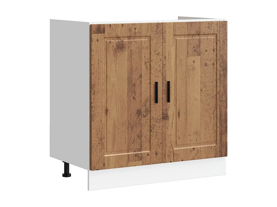 Meuble bas pour évier Porto vieux bois bois ingénierie
