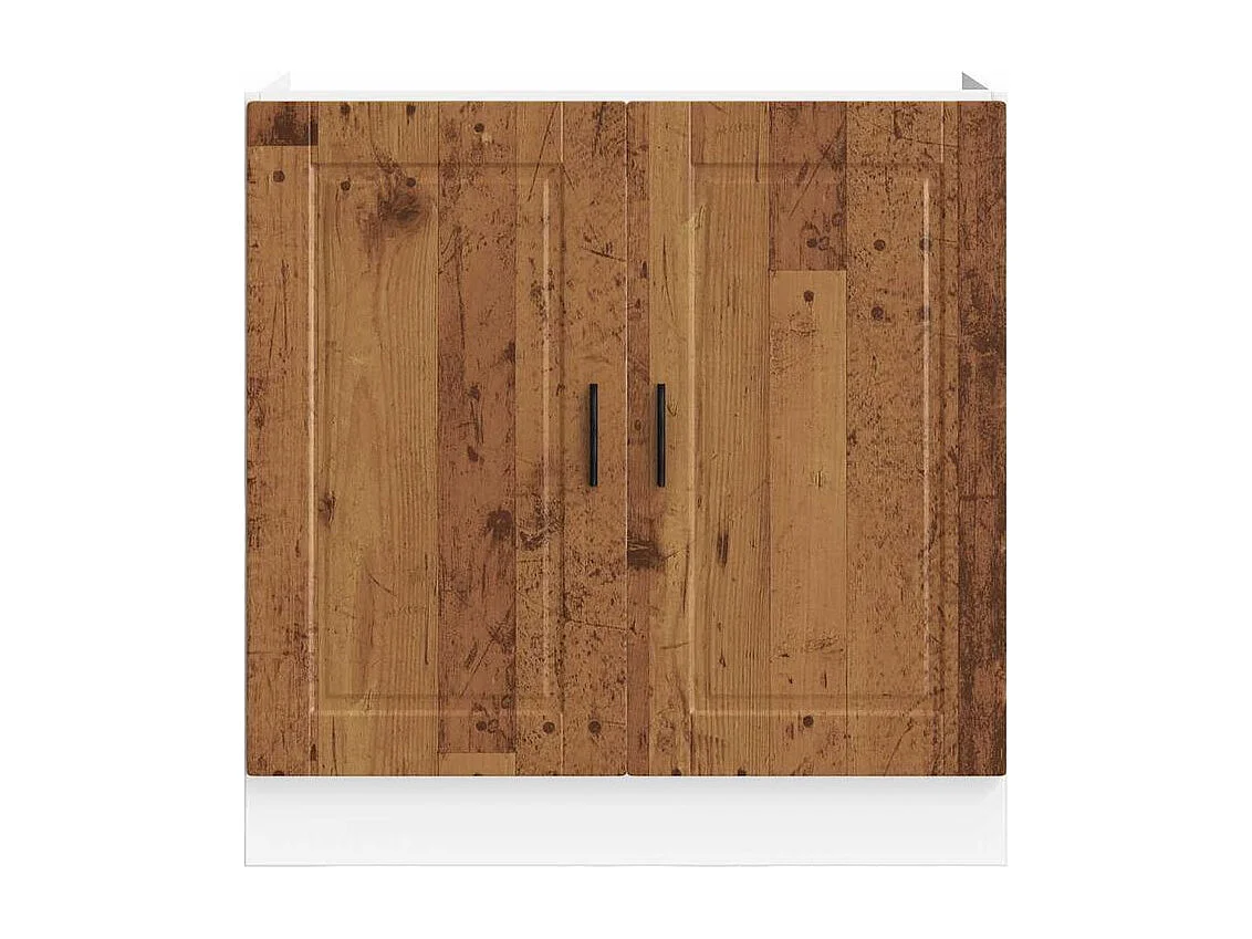 Meuble bas pour évier Porto vieux bois bois ingénierie