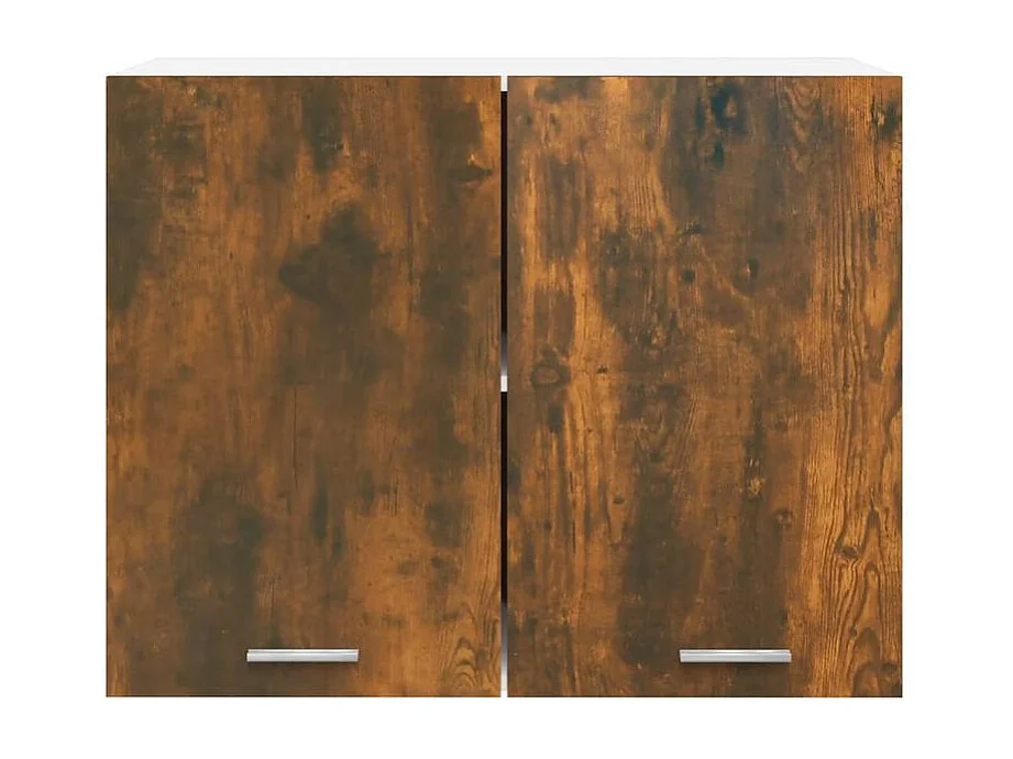 Armoire suspendue Chêne fumé 80x31x60 Bois d'ingénierie