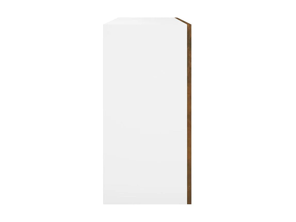 Armoire suspendue Chêne fumé 80x31x60 Bois d'ingénierie