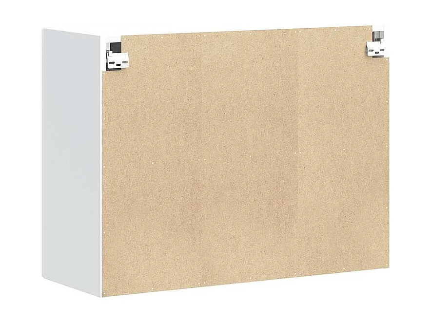 Armoire murale de cuisine Porto blanc brillant bois ingénierie