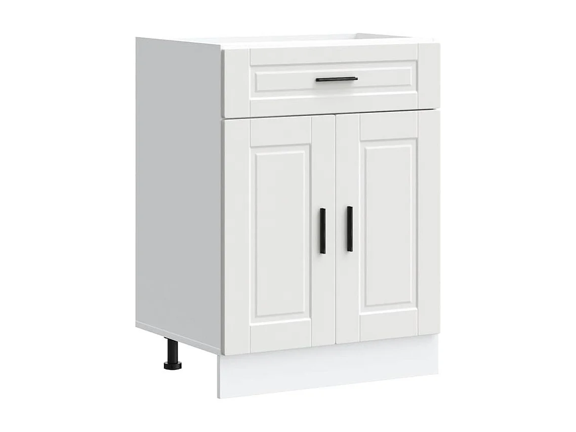 Armoire de cuisine Porto blanc bois d'ingénierie