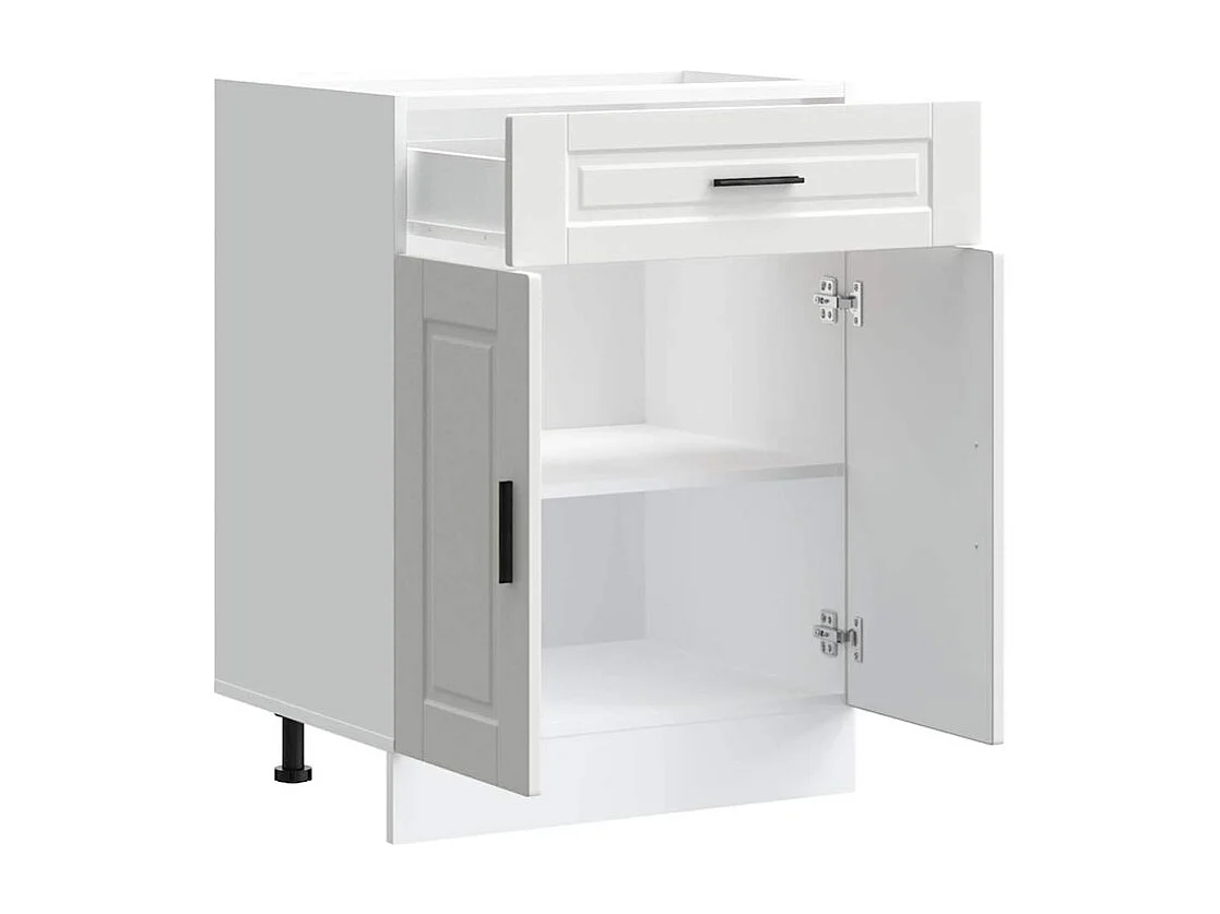 Armoire de cuisine Porto blanc bois d'ingénierie