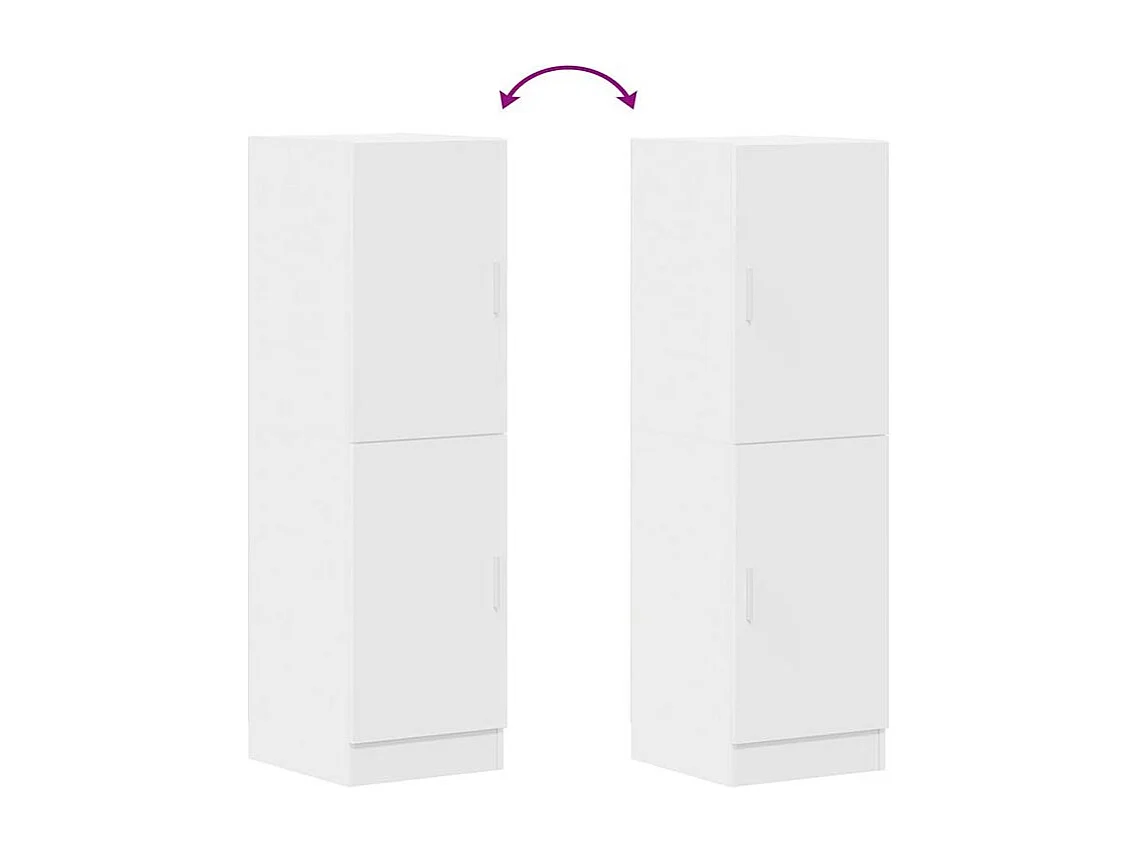 Armoire de cuisine blanc 38x41,5x131,5 bois d'ingénierie