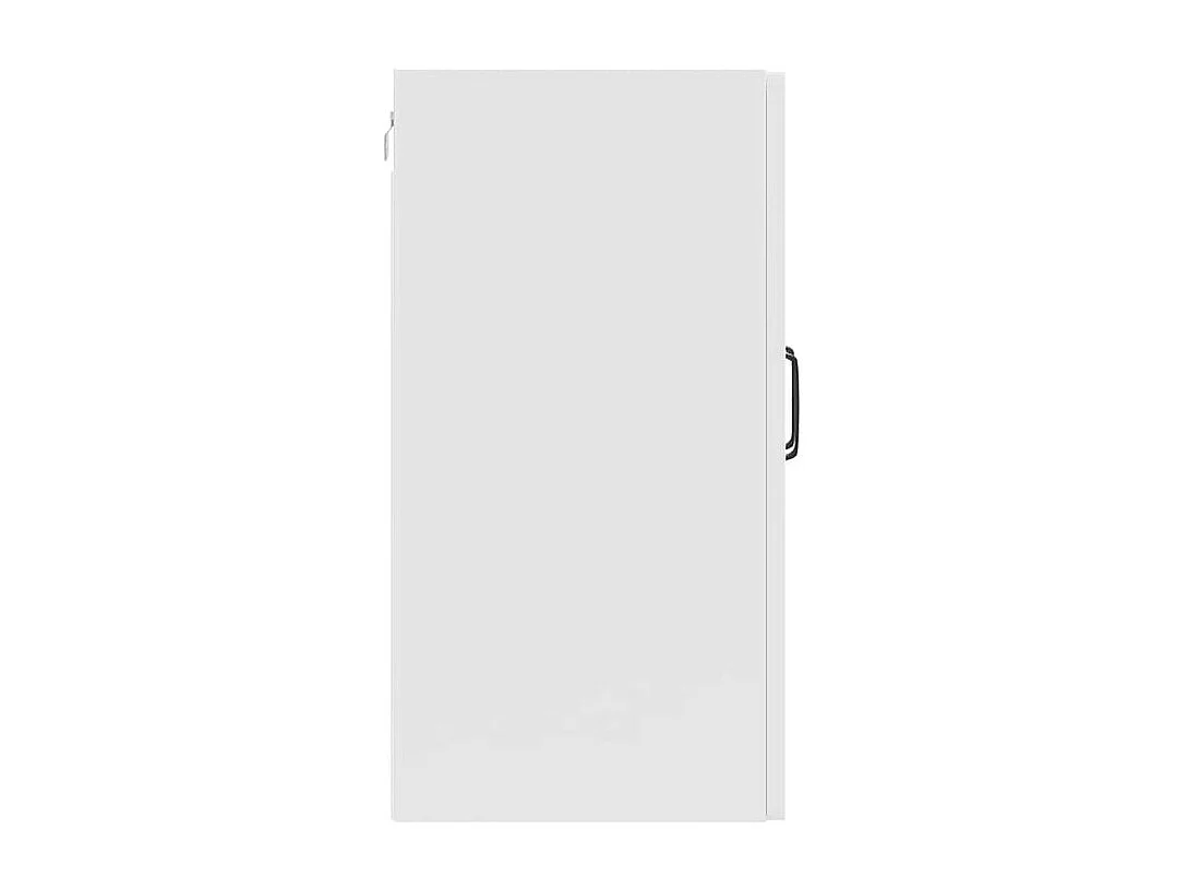 Armoire murale de cuisine Kalmar blanc brillant bois ingénierie