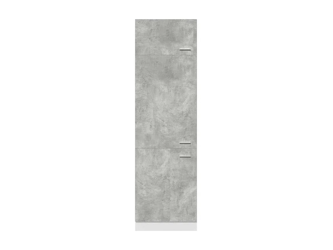Armoire de réfrigérateur Gris béton 60x57x207