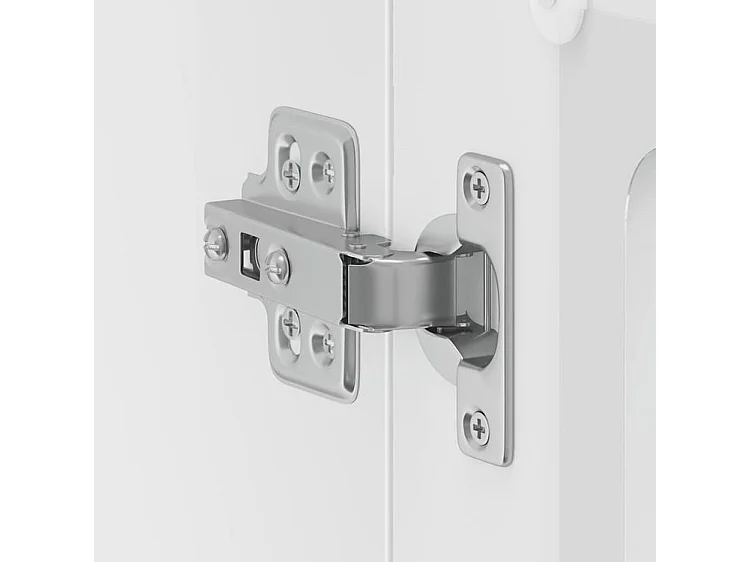 Armoire murale de cuisine avec porte en verre Lucca blanc