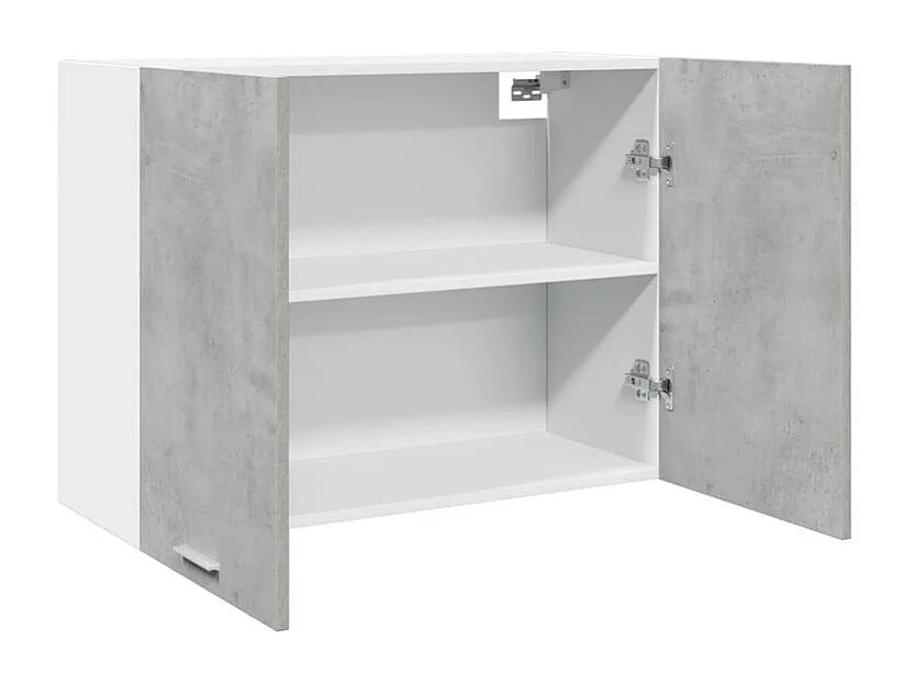 Armoire suspendue Gris béton 80x31x60