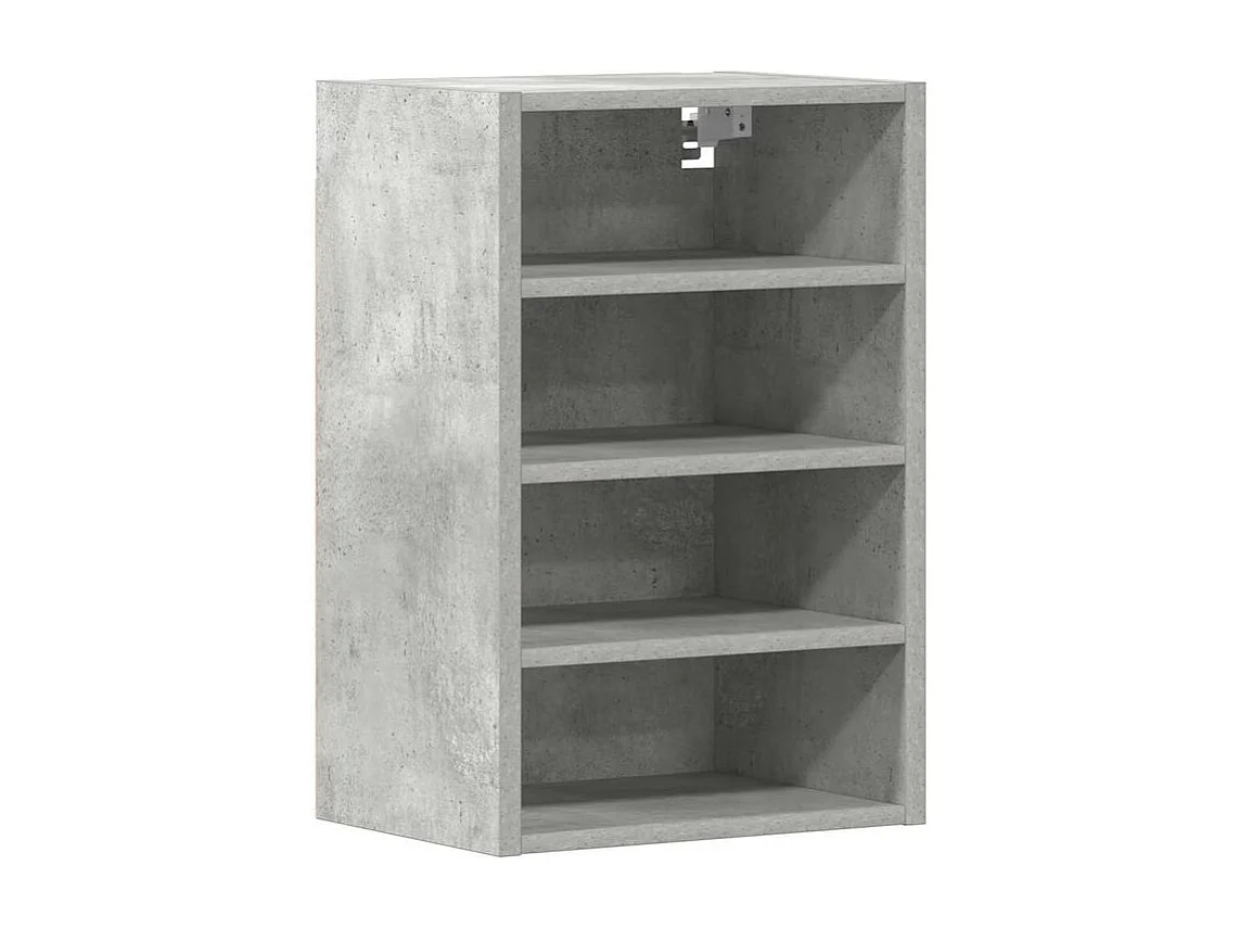 Armoire suspendue gris béton 40x29,5x60 bois d'ingénierie