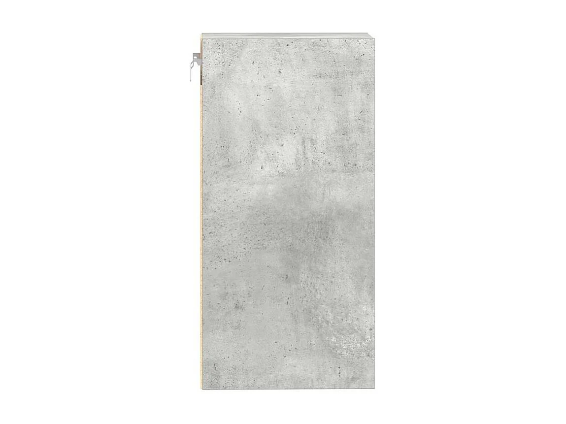 Armoire suspendue gris béton 40x29,5x60 bois d'ingénierie