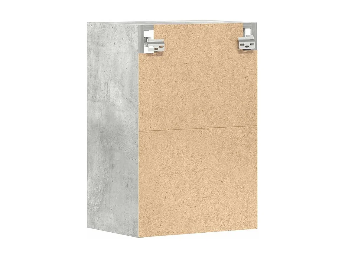 Armoire suspendue gris béton 40x29,5x60 bois d'ingénierie