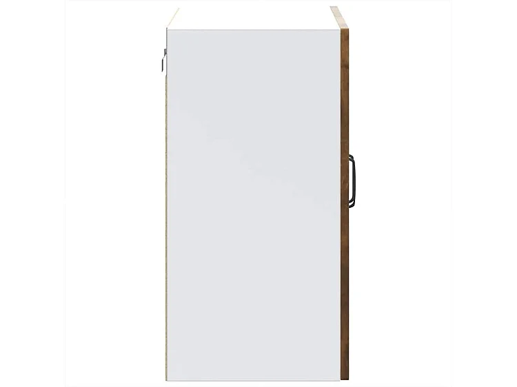Armoire murale de cuisine avec porte en verre Kalmar chêne fumé