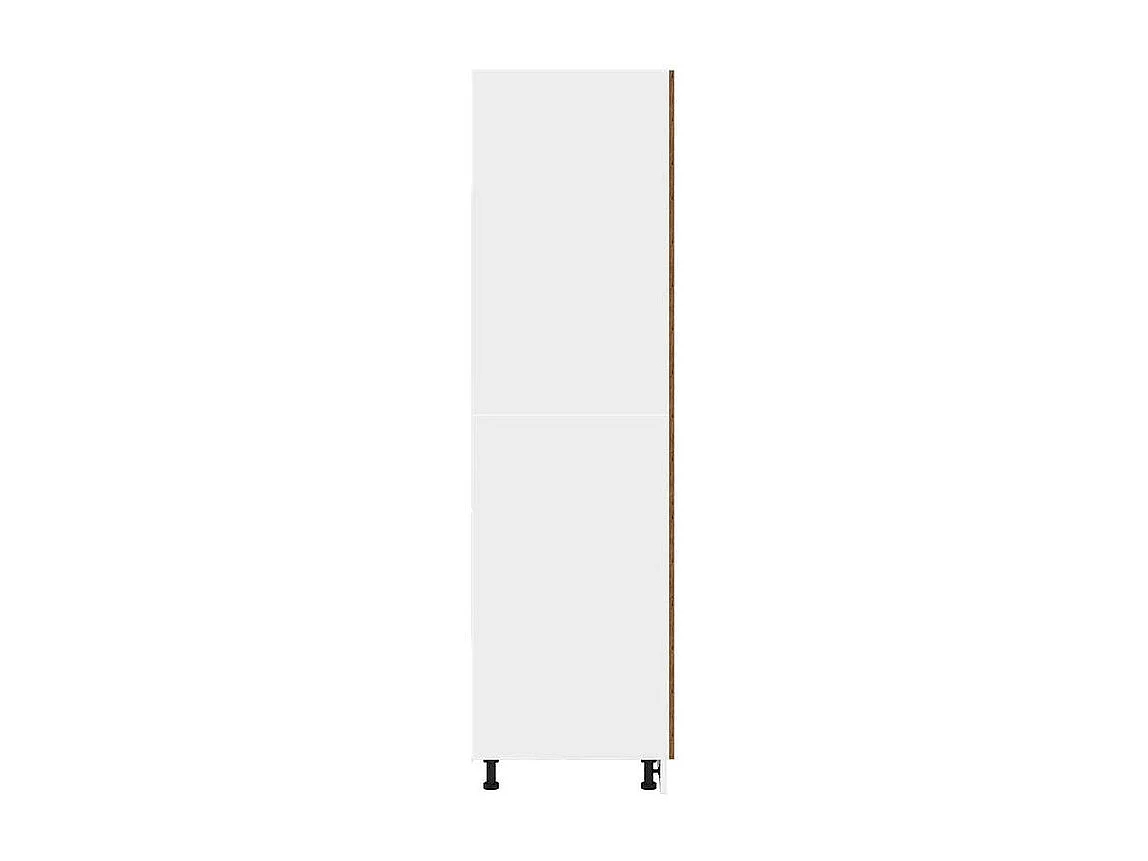 Armoire de réfrigérateur vieux bois 60x57x207 bois ingénierie