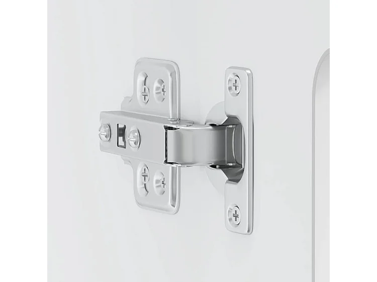 Armoire murale de cuisine avec porte en verre Kalmar blanc