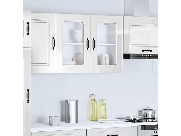 Armoire murale de cuisine avec porte en verre Kalmar
