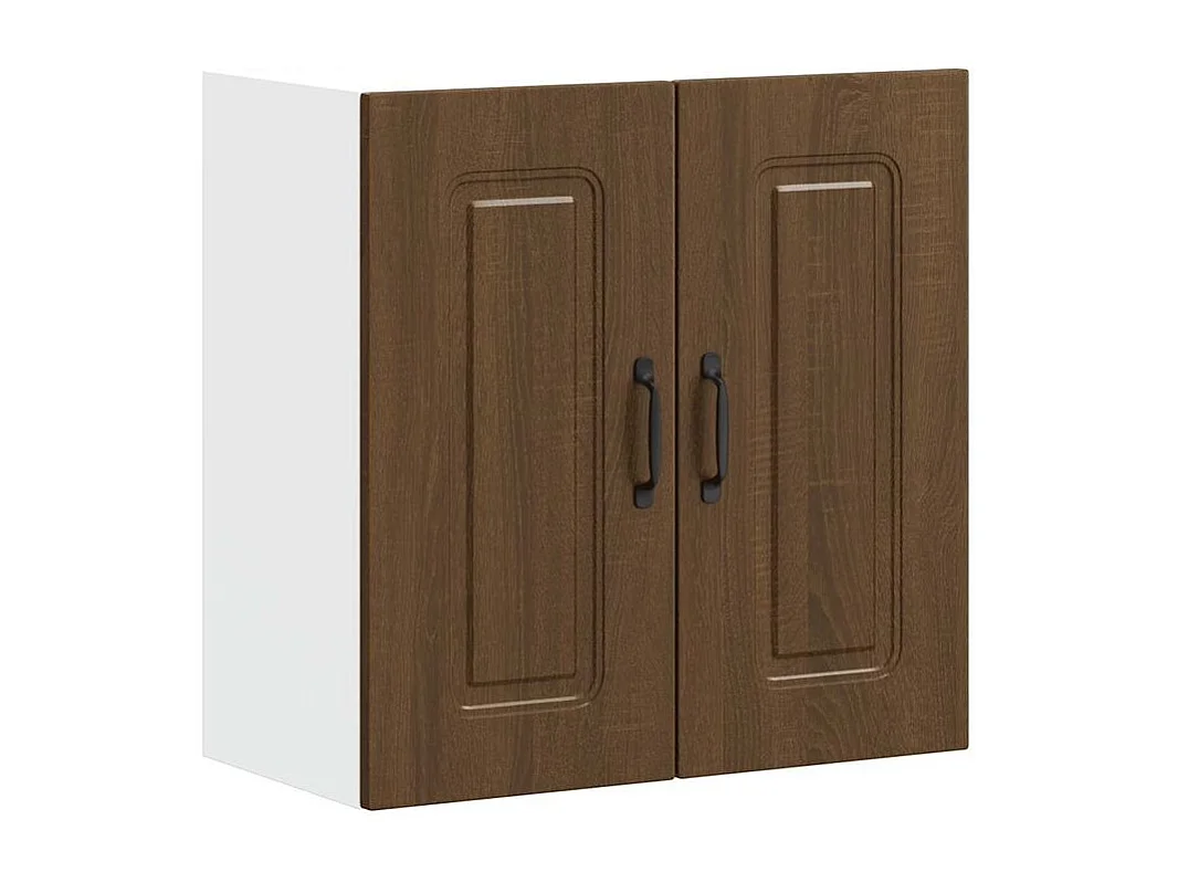Armoire murale de cuisine Kalmar chêne marron bois d'ingénierie