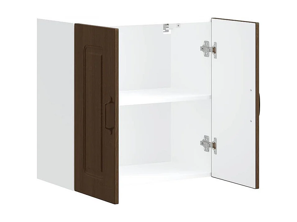 Armoire murale de cuisine Kalmar chêne marron bois d'ingénierie