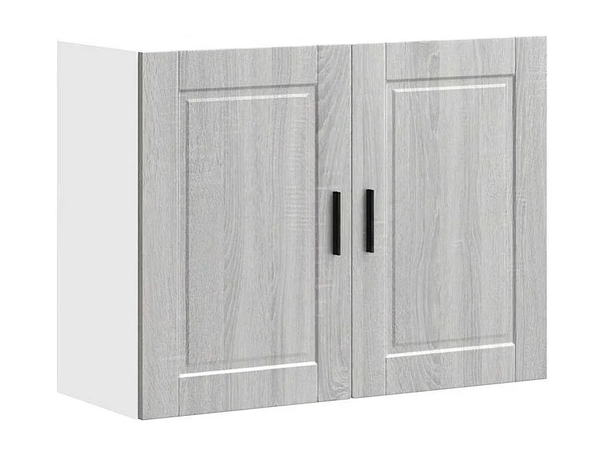 Armoire murale de cuisine Porto sonoma gris bois d'ingénierie